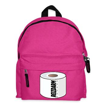 REIZDARM KLOPAPIER VERDAUUNG - Kinder Rucksack - Fuchsia - Vorne