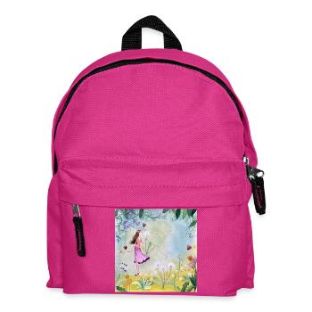 Elf in the kingdom of flowers - Kids' Backpack - fuchsia - Front