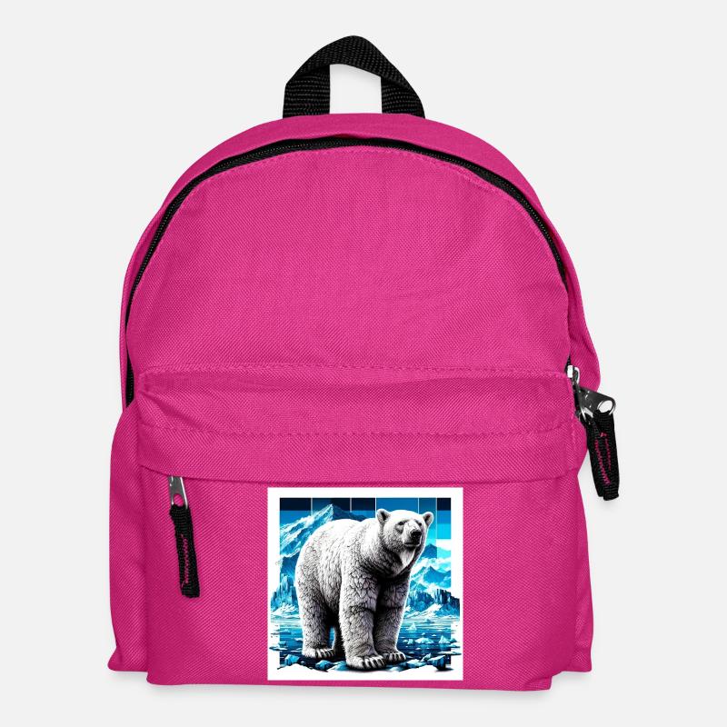 Eisbär - Kinder Rucksack - Fuchsia