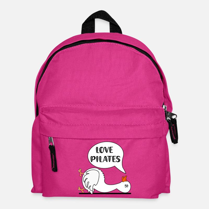 Pilates Lustige Gans - Kinder Rucksack - Fuchsia