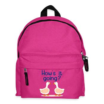 GÄNSE-GANS-FREUNDSCHAFT - Kinder Rucksack - Fuchsia - Vorne