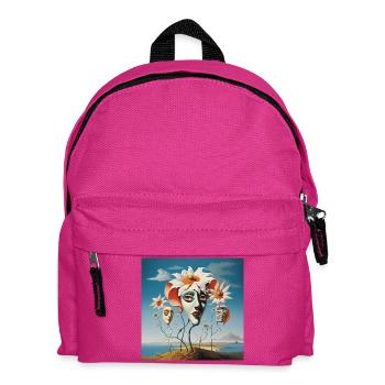 Blütenmasken Traum - Kinder Rucksack - Fuchsia - Vorne