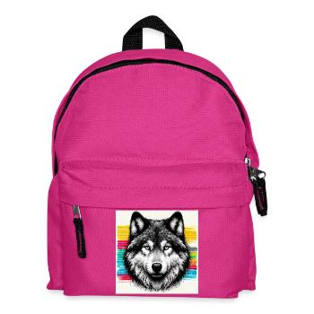 Loup - Sac à dos Enfant - fuchsia - Devant