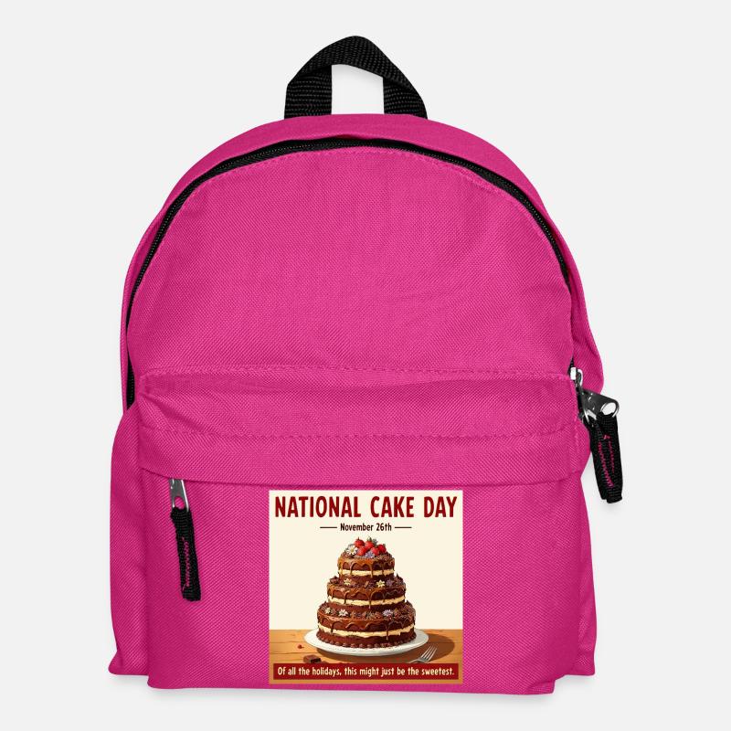 National Cake Day – Feiertags-Schokotorte - Kinder Rucksack - Fuchsia