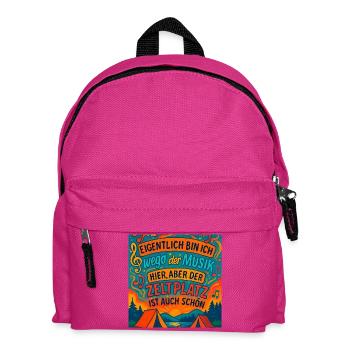 Campsite Melody of Time Out - Kids' Backpack - fuchsia - Front