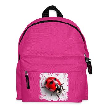 Roter Marienkäfer Muster Siebenpunkt - Kinder Rucksack - Fuchsia - Vorne