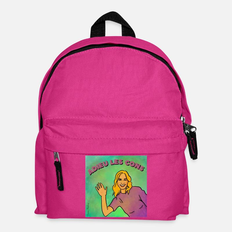 Goodbye idiots - Kids' Backpack - fuchsia
