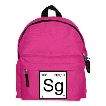 Seaborgium Chemistry Sg Symbol Style - Sac à dos Enfant - fuchsia - Devant