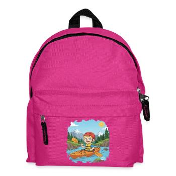 Bouno Abenteuer auf dem Fluss - Kinder Rucksack - Fuchsia - Vorne