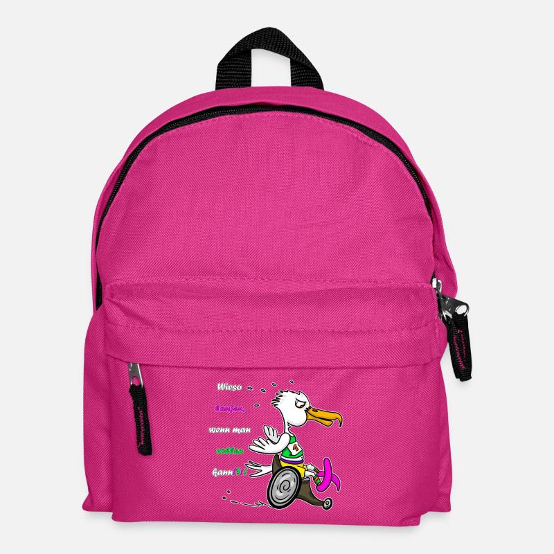 Marathon Möwe – Rennrolli Edition - Kinder Rucksack - Fuchsia