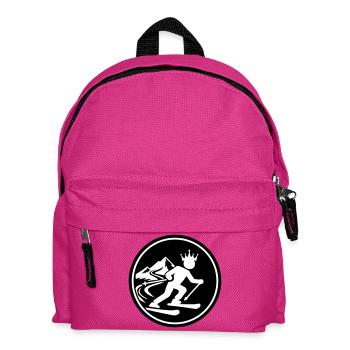 Ski King Skiing - Kids' Backpack - fuchsia - Front