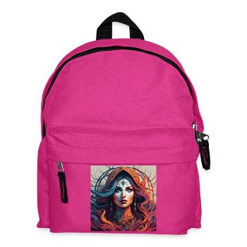 Magie du Troisième Œil. Portrait Mystique Ardent - Sac à dos Enfant - fuchsia - Devant