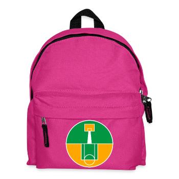 Emblème circulaire du terrain de basket-ball - Sac à dos Enfant - fuchsia - Devant