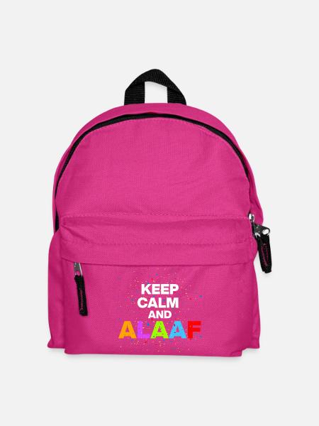 KEEP CALM AND ALAF! ROSENMONTAG UND KARNEVAL FAN - Kinder Rucksack - Fuchsia