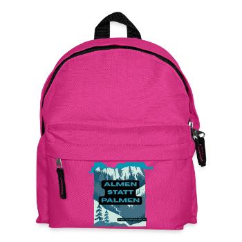 Almen statt Palmen – Berglandschaft - Kinder Rucksack - Fuchsia - Vorne