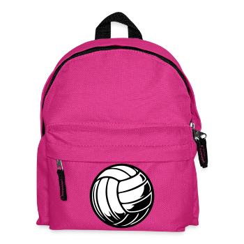 Volleyball Ball - Kinder Rucksack - Fuchsia - Vorne