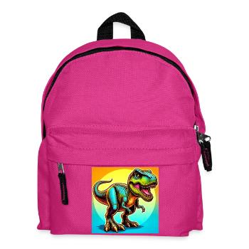 dinosaur - Kids' Backpack - fuchsia - Front