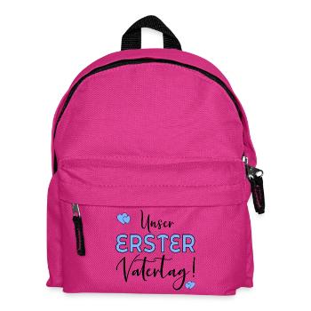 UNSER ERSTER VATERTAG - Kinder Rucksack - Fuchsia - Vorne