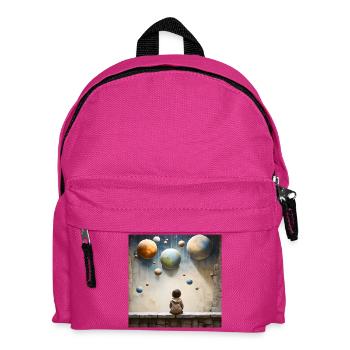 Planetary Gardens of Childhood - Kids' Backpack - fuchsia - Front