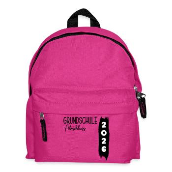 Grundschule Abschluss 2026 - Kinder Rucksack - Fuchsia - Vorne