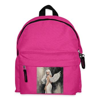 Angel of Heaven in White - Kids' Backpack - fuchsia - Front