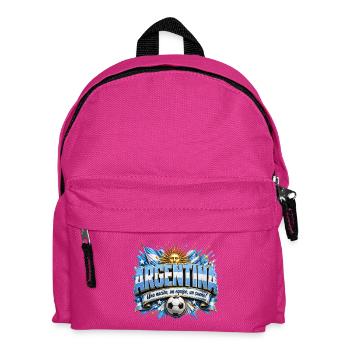 Argentinische Fußballnation Logo t-shirt Vorlage  - Kinder Rucksack - Fuchsia - Vorne