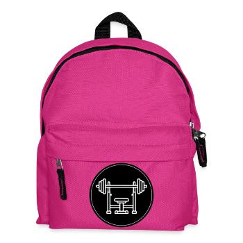 Weight bench bench press - Kids' Backpack - fuchsia - Front