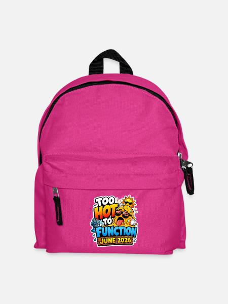 Hitzewelle 2026 | Zu heiß, um zu funktionieren - Kinder Rucksack - Fuchsia