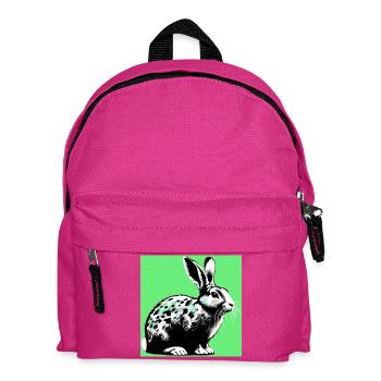 Kaninchen - Kinder Rucksack - Fuchsia - Vorne