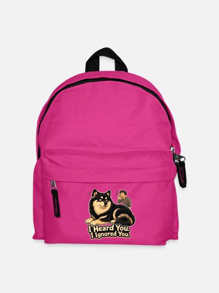 Ich habe dich ignoriert, finnischer Lapphund - Kinder Rucksack - Fuchsia