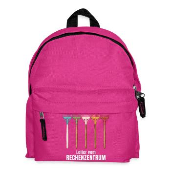 Rechenzentrum IT EDV Nerd Computer Shirt Geschenk - Kinder Rucksack - Fuchsia - Vorne