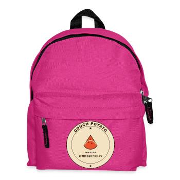 Couch Potato Run Club Logo - Kinder Rucksack - Fuchsia - Vorne
