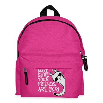 Make Sure Your Friends Are Okay Lama Sonnenbrille - Kinder Rucksack - Fuchsia - Vorne