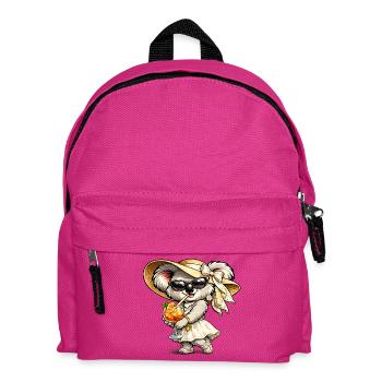 Süßer Koala mit Orangen Spritz Cocktail - Kinder Rucksack - Fuchsia - Vorne