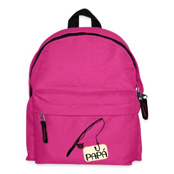 Spanischer Fischer, Papa - Kinder Rucksack - Fuchsia - Vorne