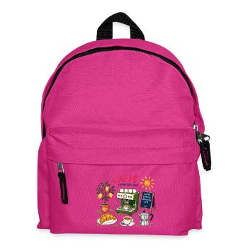 Caffè Espresso Sketch Café - Kids' Backpack - fuchsia - Front