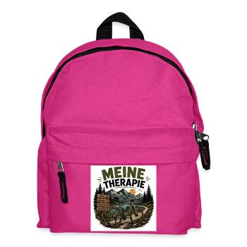 Meine Therapie: Bergbike Auszeit - Kinder Rucksack - Fuchsia - Vorne