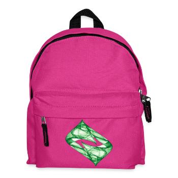 Dynamic Track - Green - Chaos Art - Kids' Backpack - fuchsia - Front