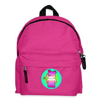 Sugar-sweet bear - Kids' Backpack - fuchsia - Front