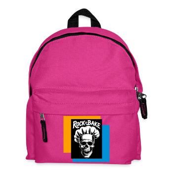 Rock and Bake Schädelkoch - Kinder Rucksack - Fuchsia - Vorne