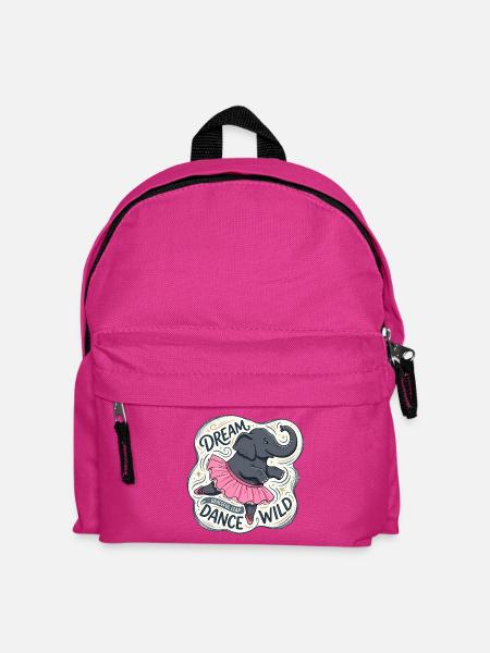 Elephant Ballerina – Dream Dance Wild - Kinder Rucksack - Fuchsia