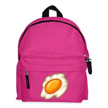 Sunny Fried Egg Illustration - Kinder Rucksack - Fuchsia - Vorne