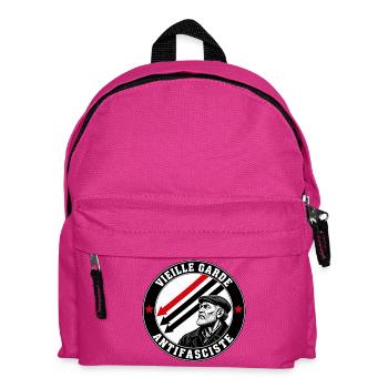 Antifaschistische Alte Garde - Kinder Rucksack - Fuchsia - Vorne