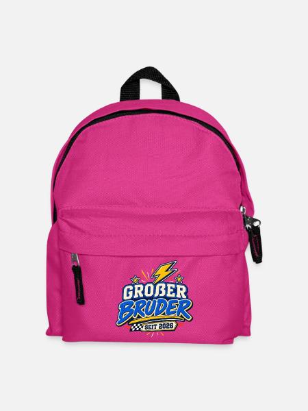 Großer Bruder 2026 - Kinder Rucksack - Fuchsia