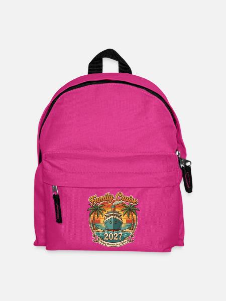 Familienkreuzfahrt 2027 Beach Sunset - Kinder Rucksack - Fuchsia