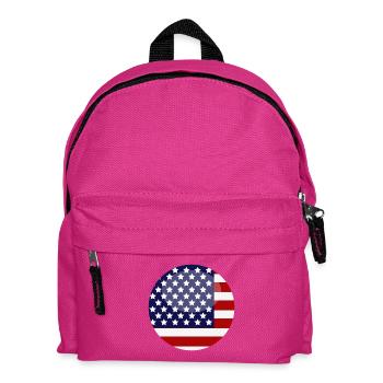 Flagge der Vereinigten Staaten - Kinder Rucksack - Fuchsia - Vorne