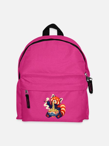 Nudelglück Panda - Kinder Rucksack - Fuchsia
