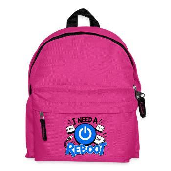 I NEED A REBOOT – Computational Humor - Kinder Rucksack - Fuchsia - Vorne