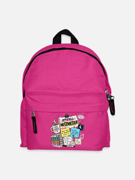 Offiziell Nutznießer Büro Chaos - Kinder Rucksack - Fuchsia