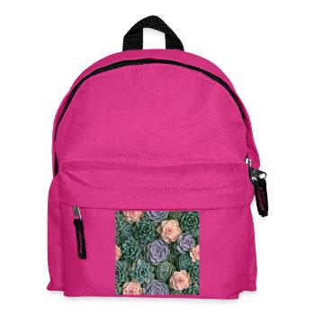 Pastellrosa und Sukkulenten - Kinder Rucksack - Fuchsia - Vorne